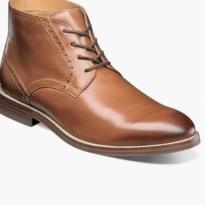 Nunn Bush Men’s Middleton Leather Cognac Oxfords Dress Shoes Sz 11 New Chukka